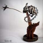 Skulptur Chamäleon, Ansicht von links