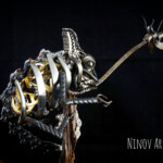 Skulptur Chamäleon, Ansicht von rechts