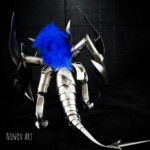 Skulptur Shyvana, Ansicht von hinten