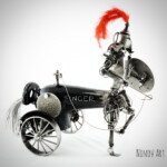 Skulptur des Zentaurs, Ansicht von rechts