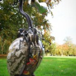 Skulptur Reiher, Ansicht von vorne