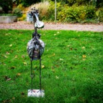 Skulptur Reiher, Ansicht von vorne