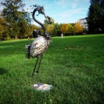 Skulptur Reiher, Ansicht von rechts