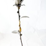 Skulptur Rose - Ansicht aufrecht