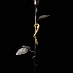 Skulptur Rose - Ansicht aufrecht