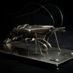 Skulptur Garnele - Ansicht von links