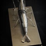 Skulptur Garnele - Ansicht von oben