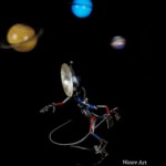 Skulptur Spacerunner - Ansicht von links