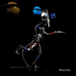 Skulptur Spacerunner - Ansicht von rechts