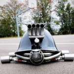 Skulptur Speed-Turtle - Ansicht von vorne