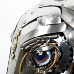 Skulptur Pferd - Ansicht Gesicht von links