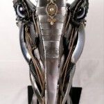 Skulptur Pferd - Ansicht von vorne