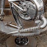 Skulptur Hund - Ansicht von hinten links