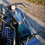 Skulptur Motorrad - Ansicht von oben